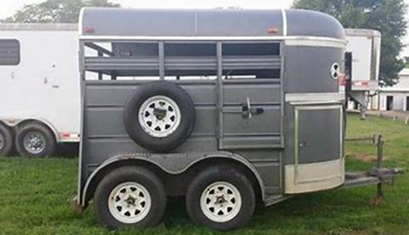 2 horse bumper pull horse trailer